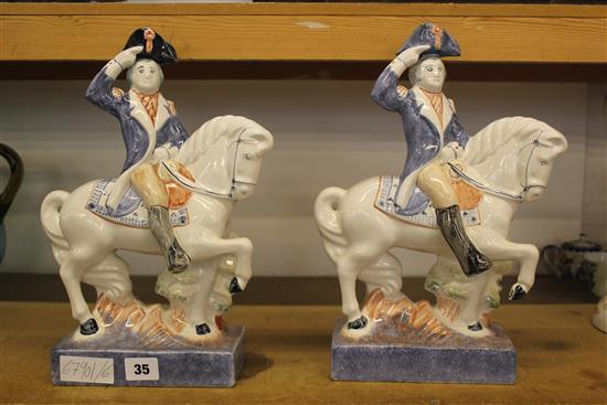 2 Napoleon Rye pottery figures